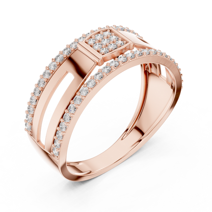 Mixed Shape Lab Grown Diamond Halo Ring
