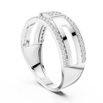 Mixed Shape Lab Grown Diamond Halo Ring