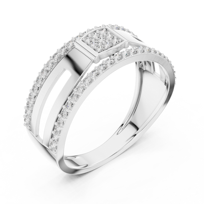 Mixed Shape Lab Grown Diamond Halo Ring
