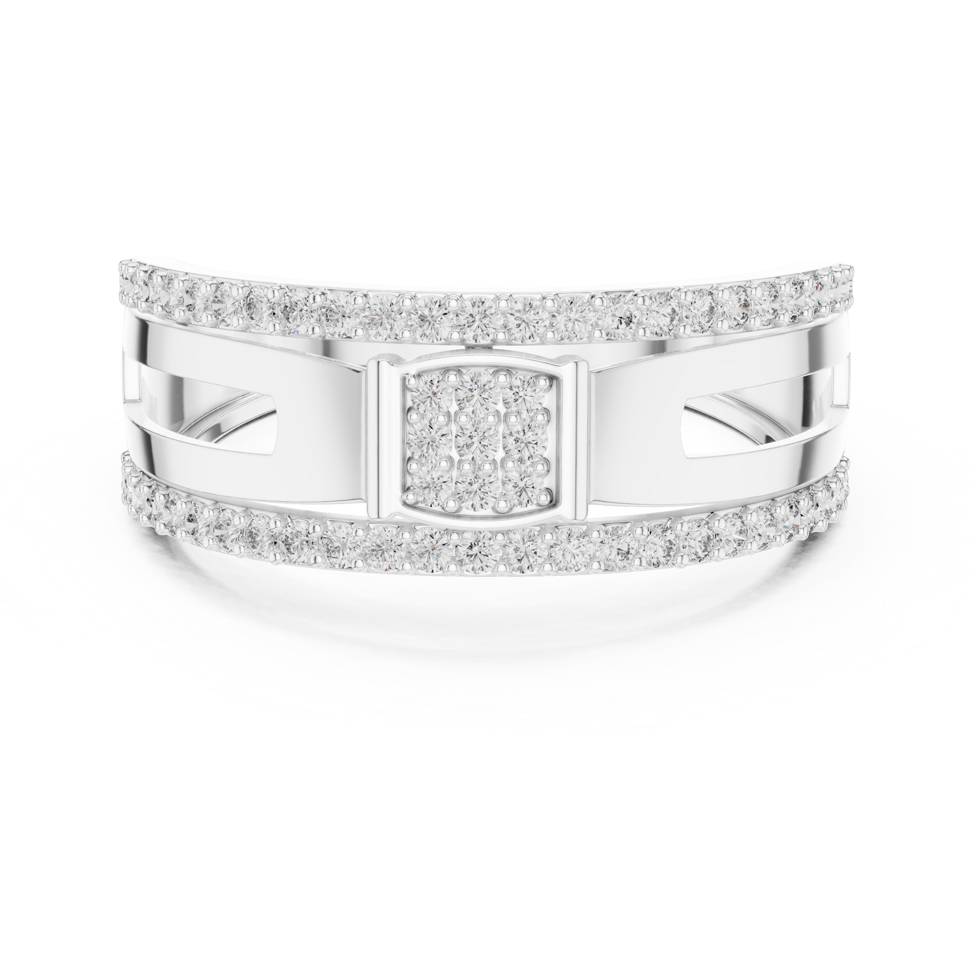 Mixed Shape Lab Grown Diamond Halo Ring