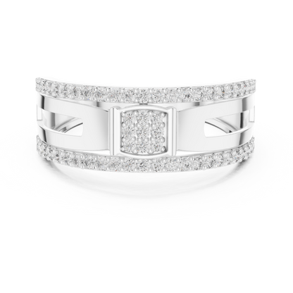 Mixed Shape Lab Grown Diamond Halo Ring
