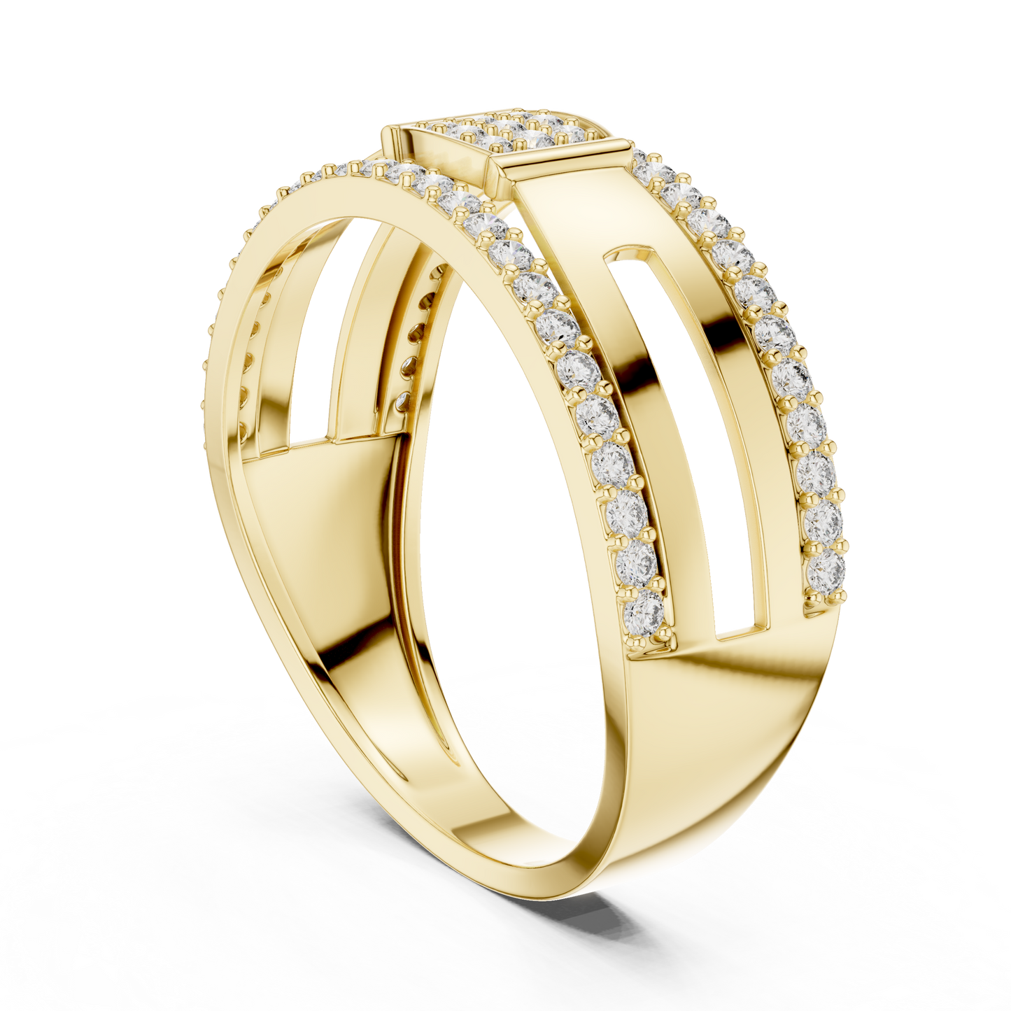 Mixed Shape Lab Grown Diamond Halo Ring