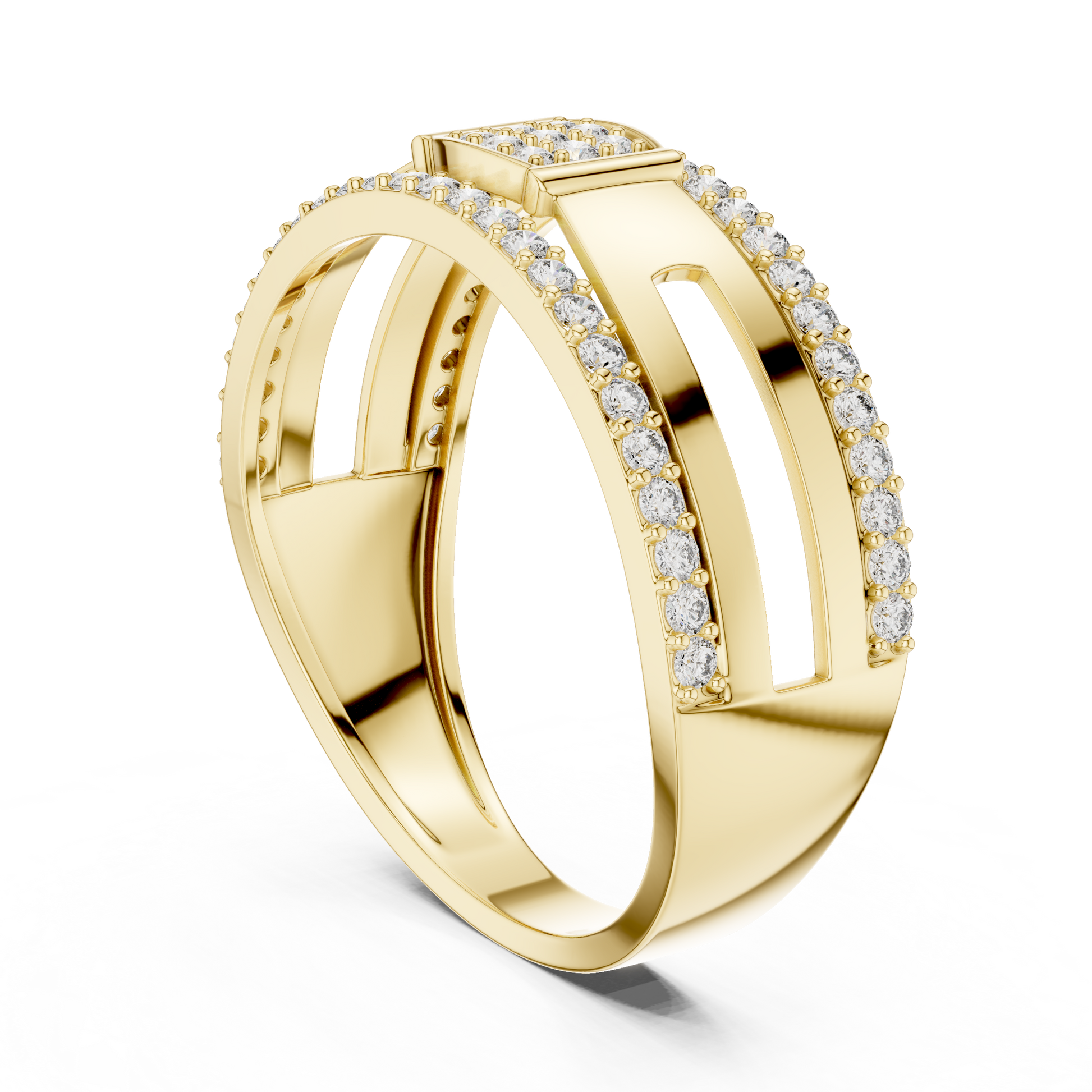Mixed Shape Lab Grown Diamond Halo Ring