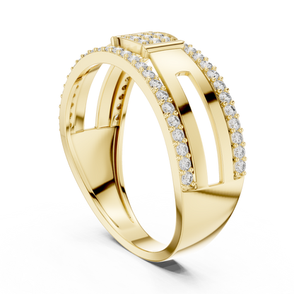 Mixed Shape Lab Grown Diamond Halo Ring
