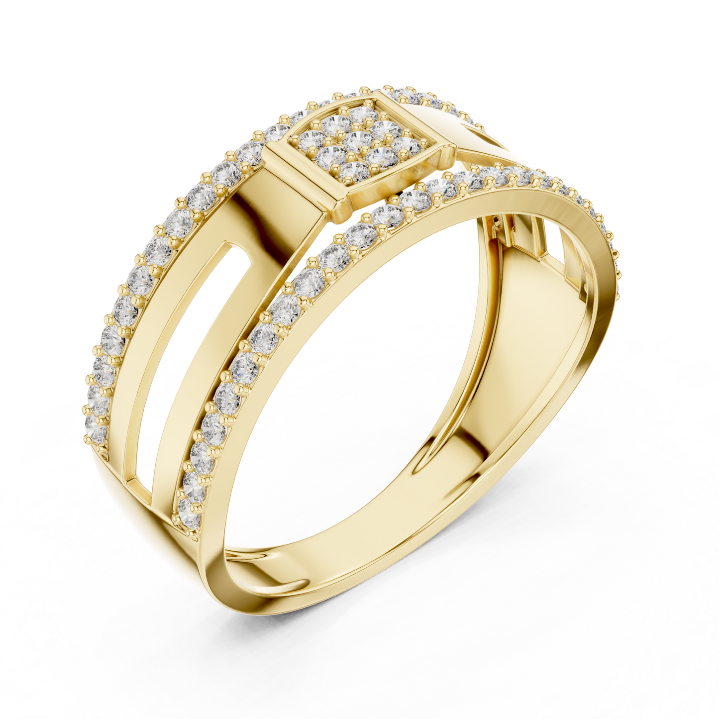 Mixed Shape Lab Grown Diamond Halo Ring