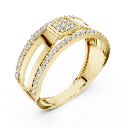 Mixed Shape Lab Grown Diamond Halo Ring
