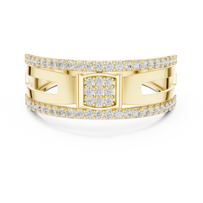 Mixed Shape Lab Grown Diamond Halo Ring