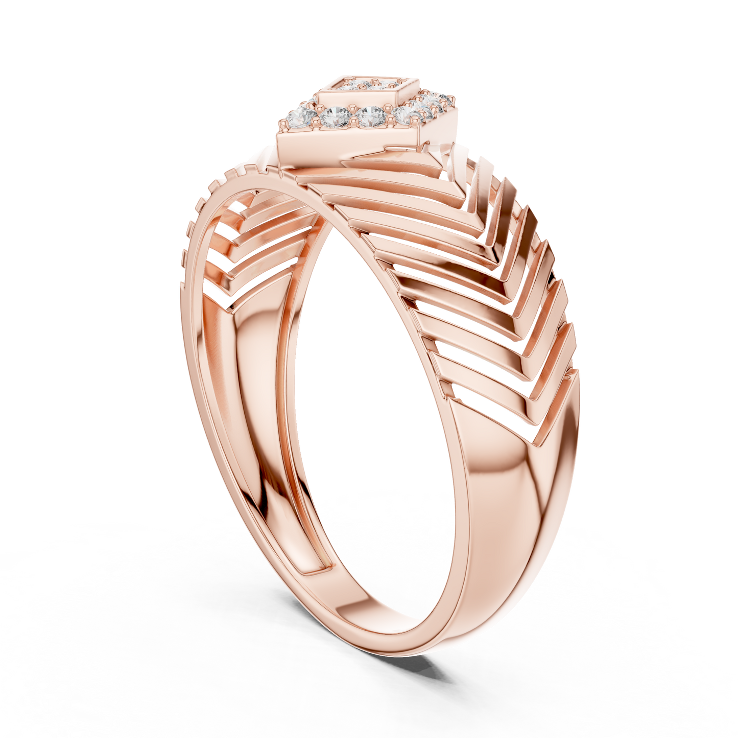 Mixed Shape Lab Grown Diamond Halo Ring