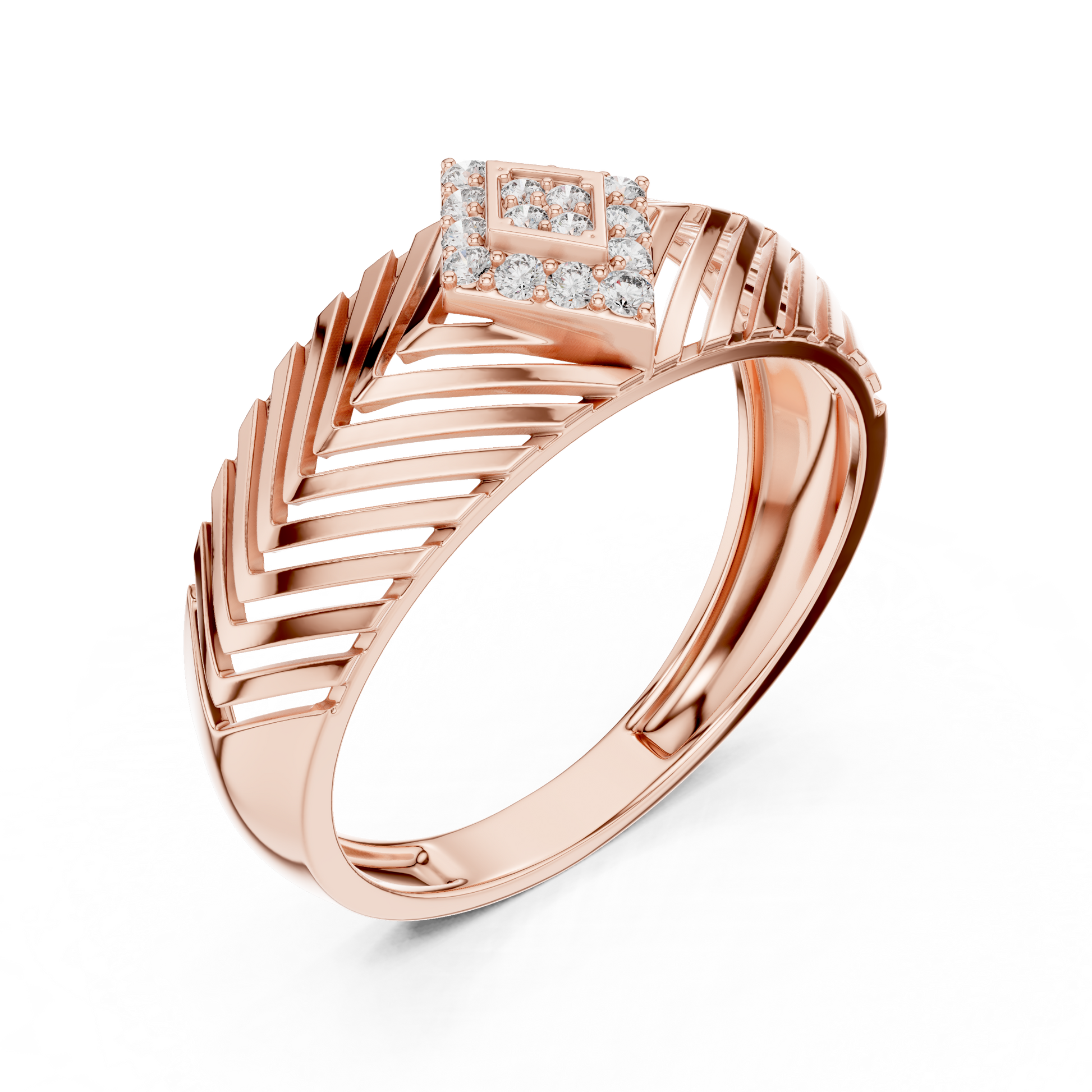 Mixed Shape Lab Grown Diamond Halo Ring