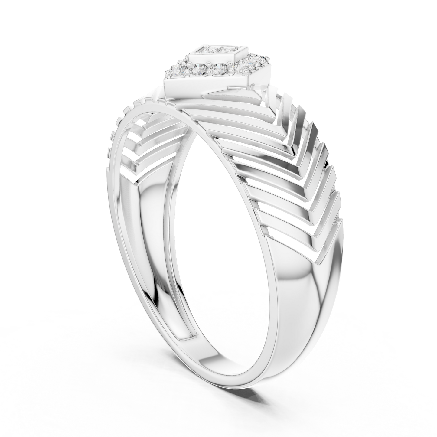 Mixed Shape Lab Grown Diamond Halo Ring