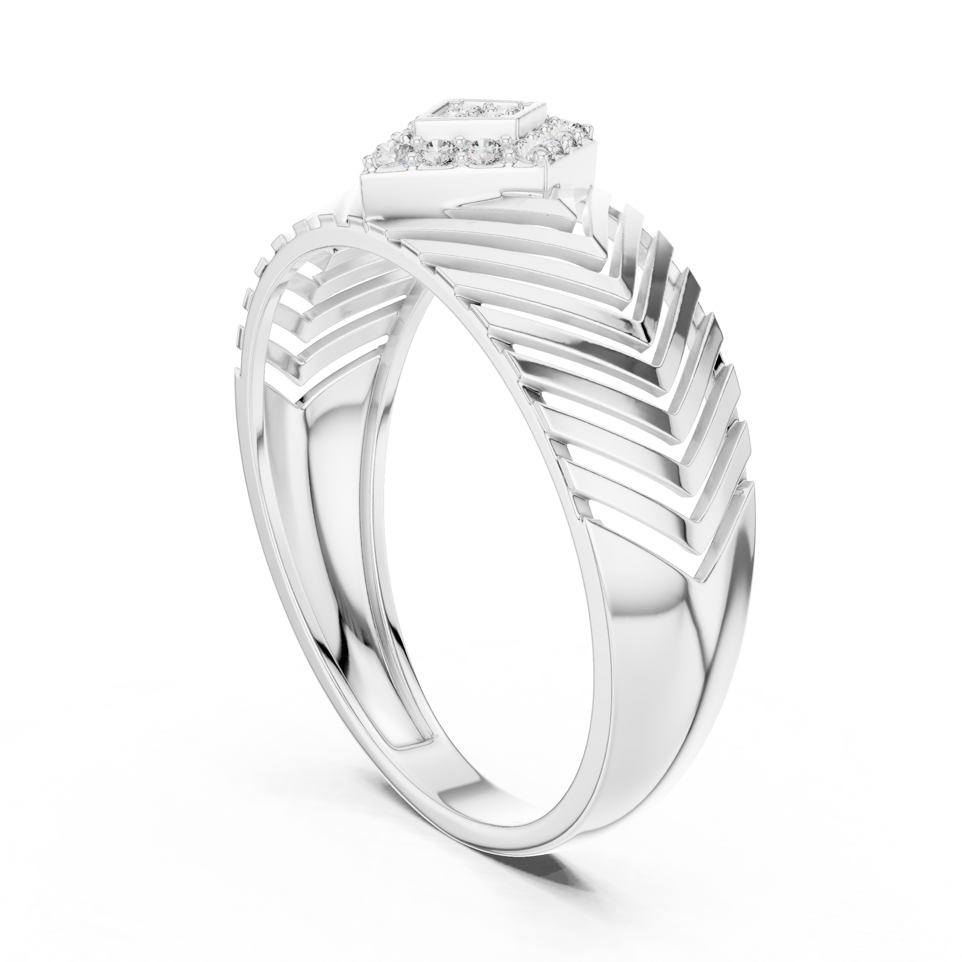 Mixed Shape Lab Grown Diamond Halo Ring