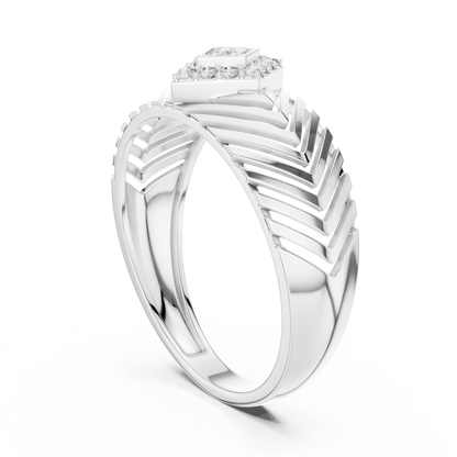 Mixed Shape Lab Grown Diamond Halo Ring