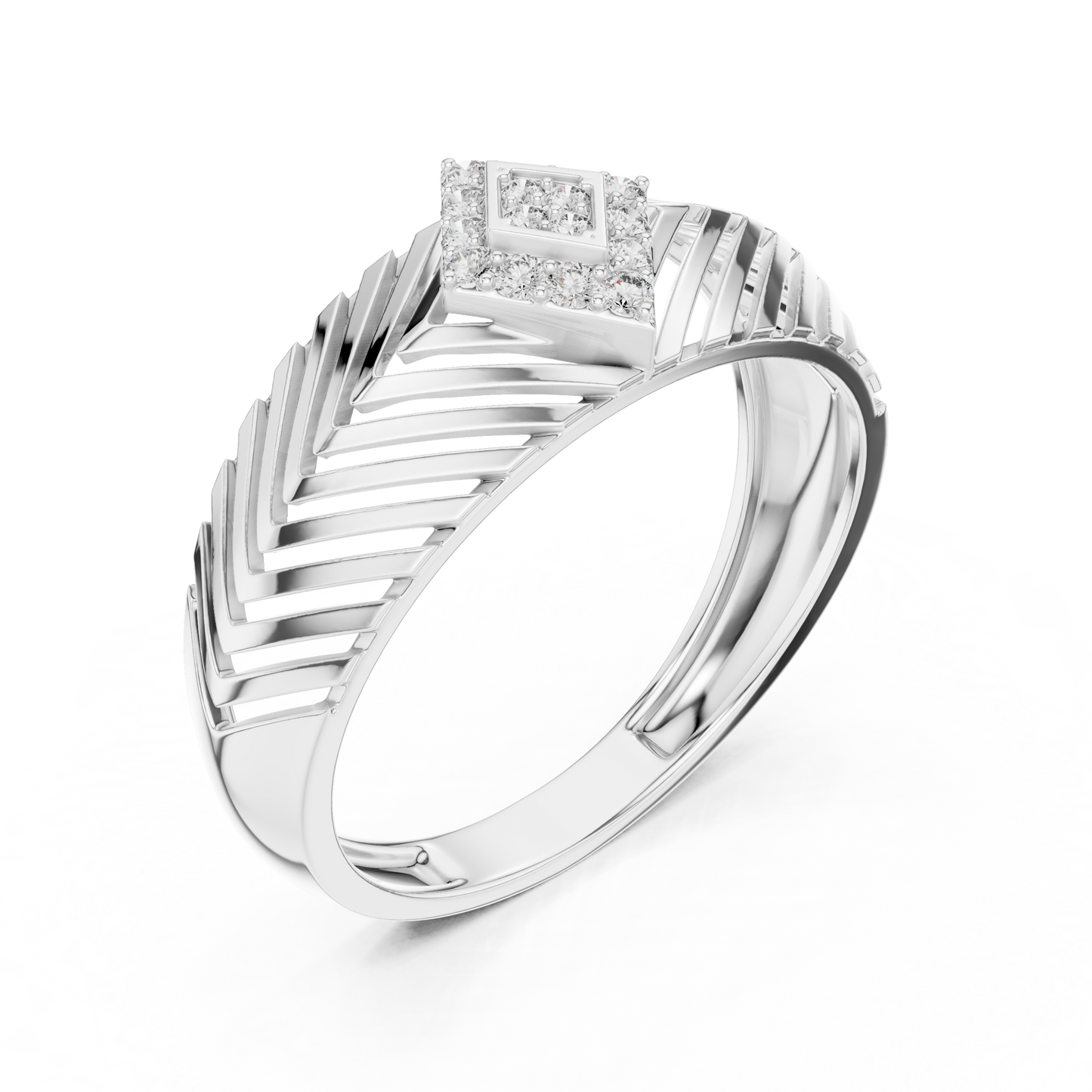 Mixed Shape Lab Grown Diamond Halo Ring