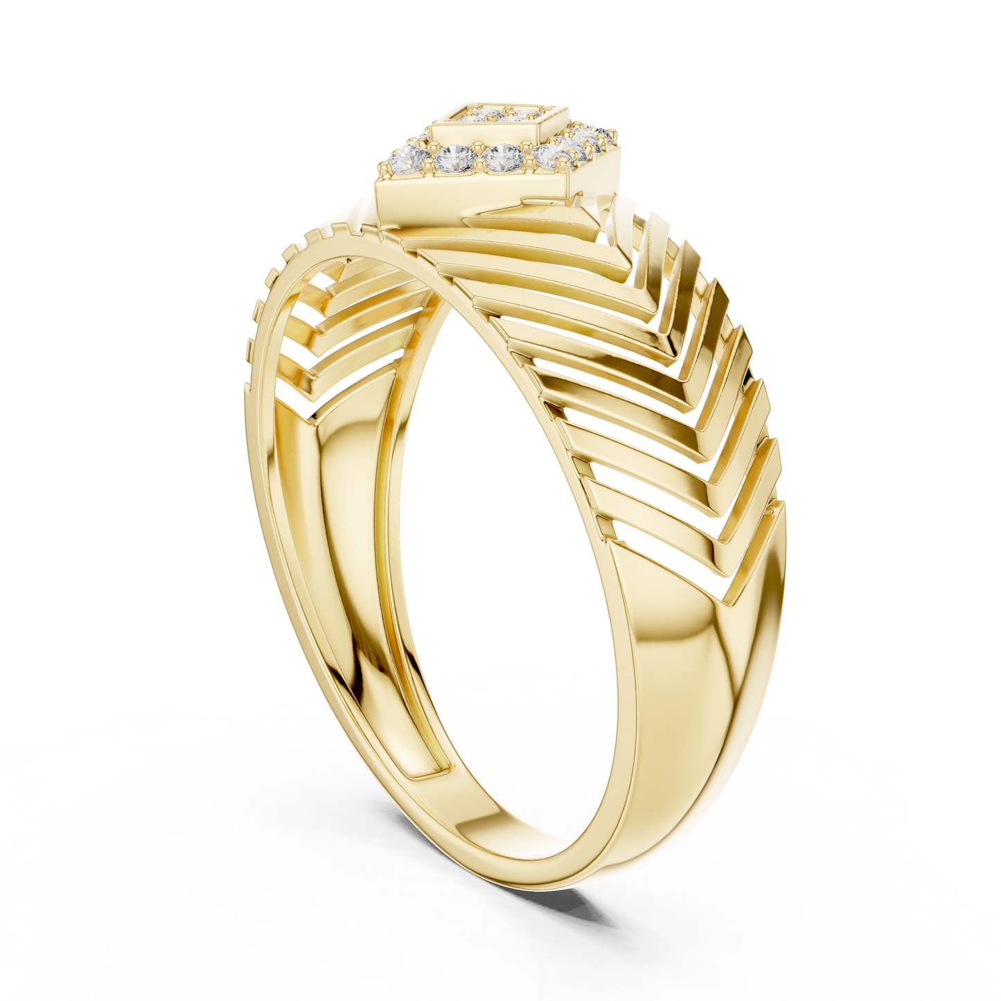 Mixed Shape Lab Grown Diamond Halo Ring