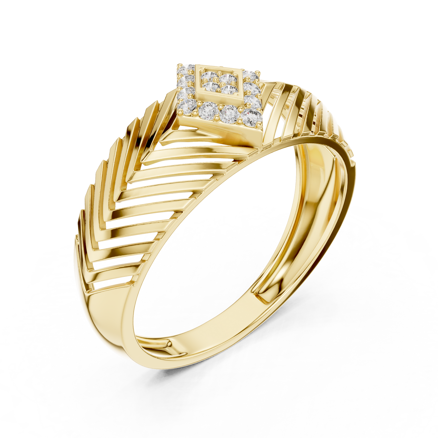 Mixed Shape Lab Grown Diamond Halo Ring