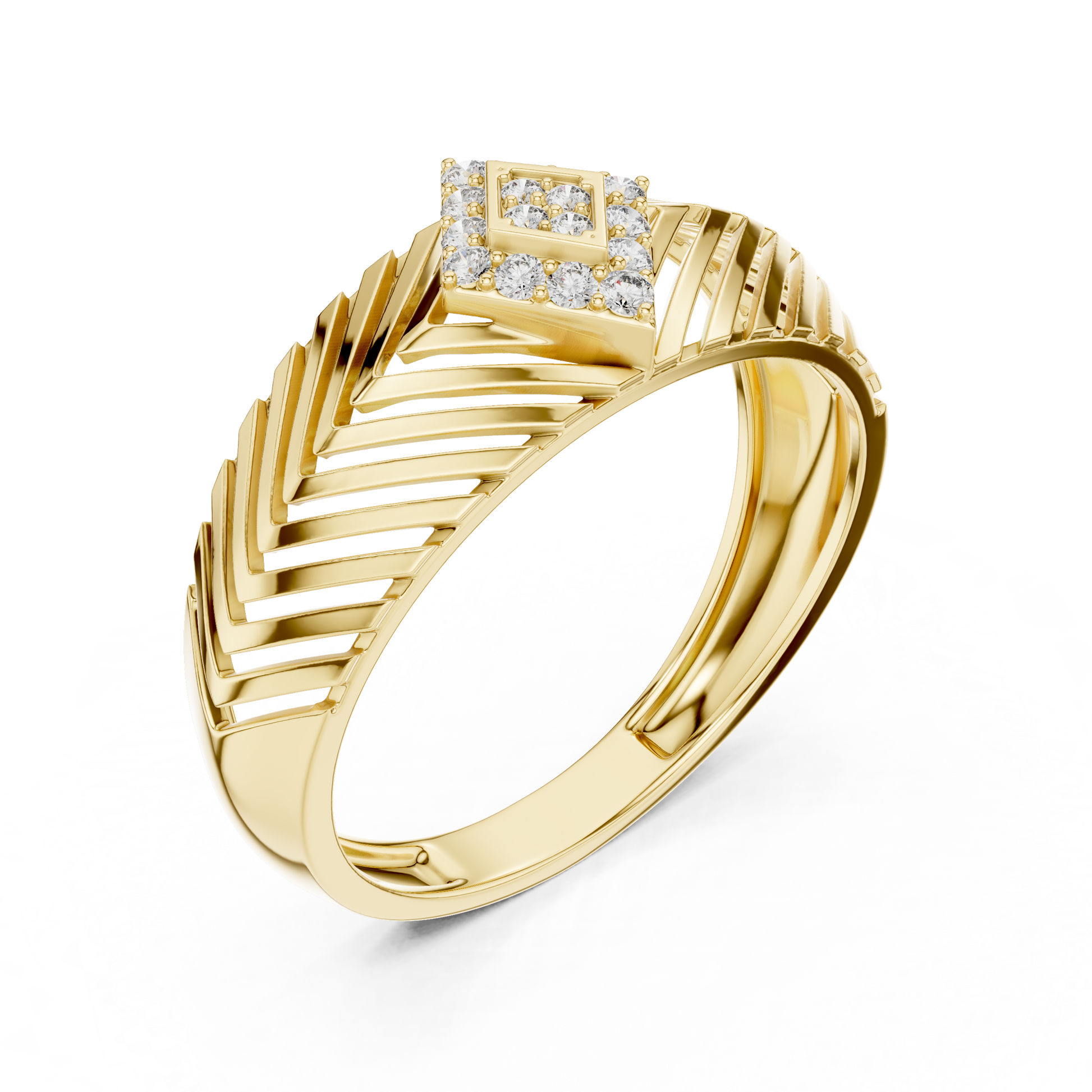 Mixed Shape Lab Grown Diamond Halo Ring