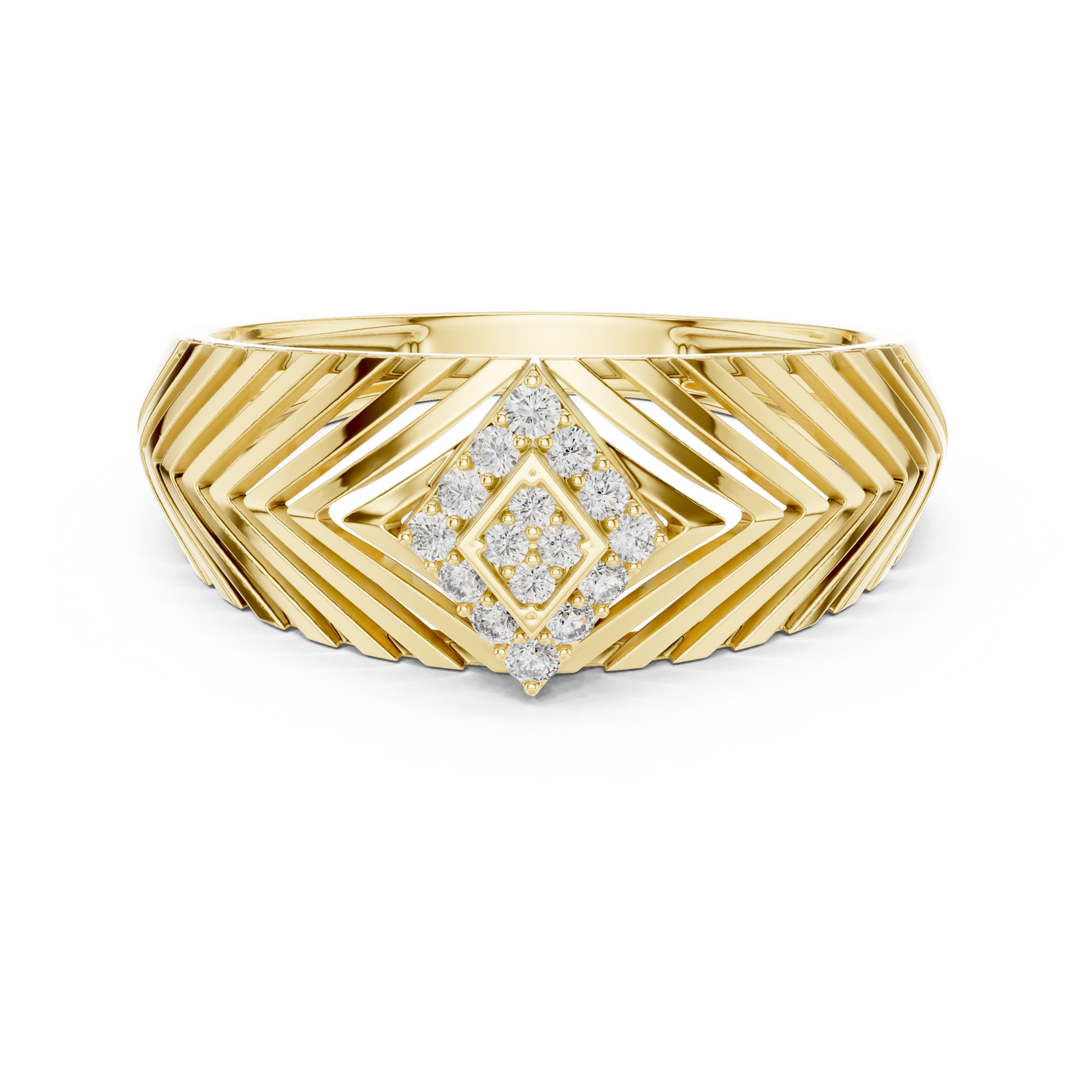 Mixed Shape Lab Grown Diamond Halo Ring