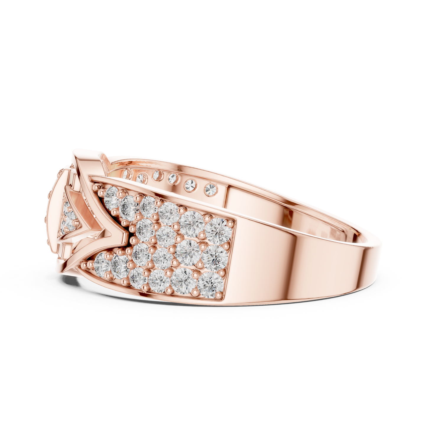 Mixed Shape Lab Grown Diamond Halo Ring