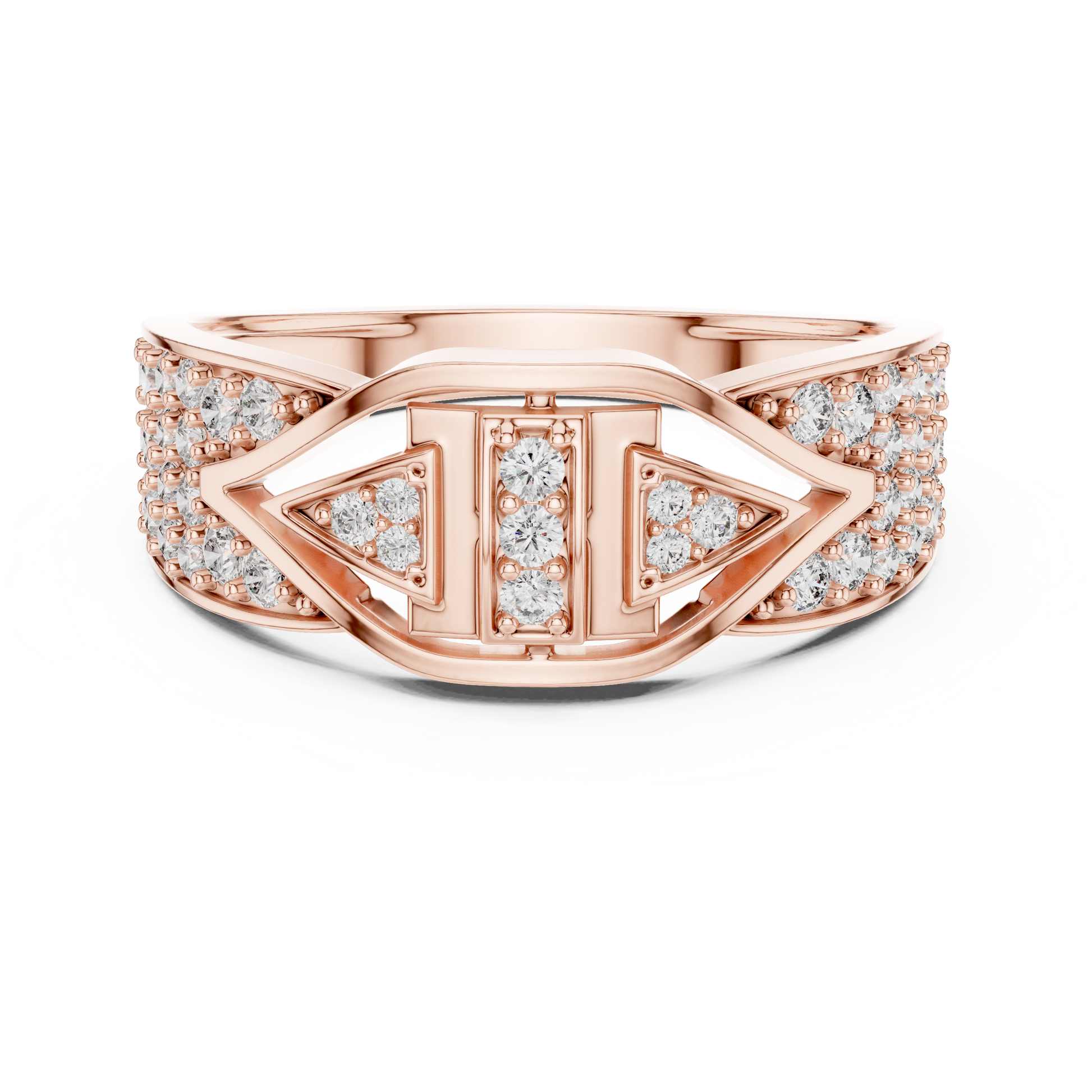 Mixed Shape Lab Grown Diamond Halo Ring
