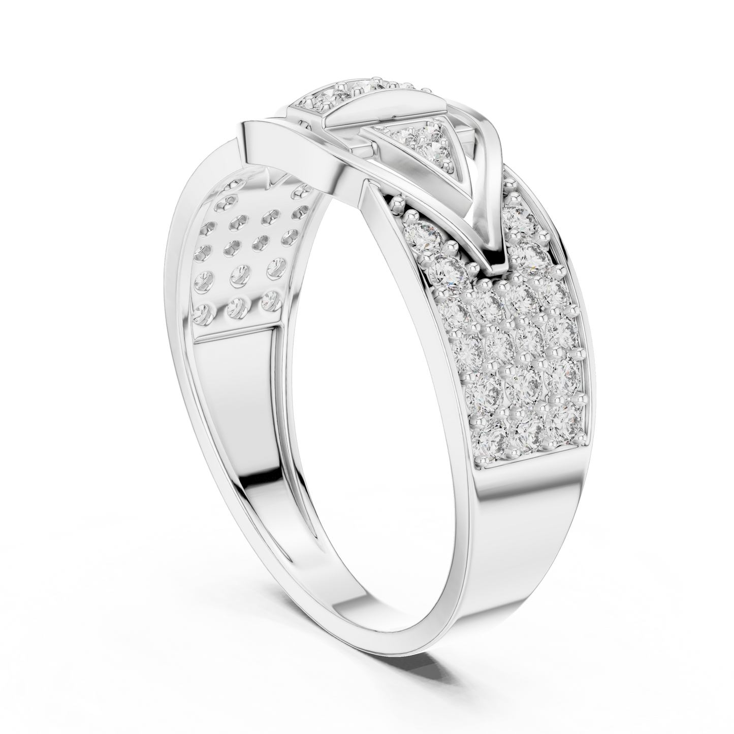Mixed Shape Lab Grown Diamond Halo Ring