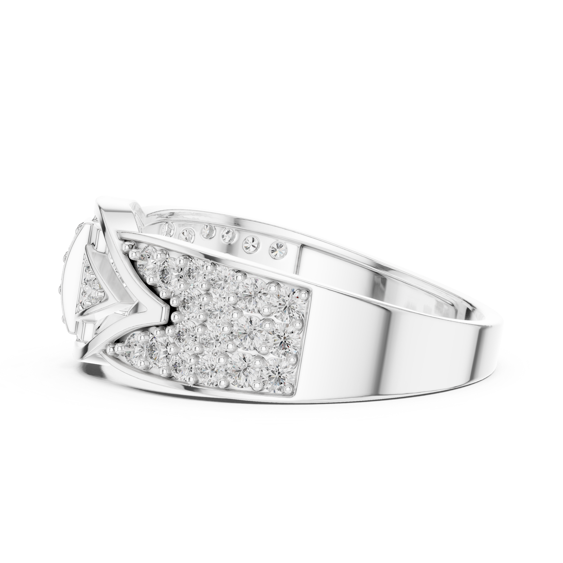 Mixed Shape Lab Grown Diamond Halo Ring