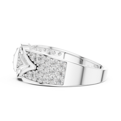 Mixed Shape Lab Grown Diamond Halo Ring