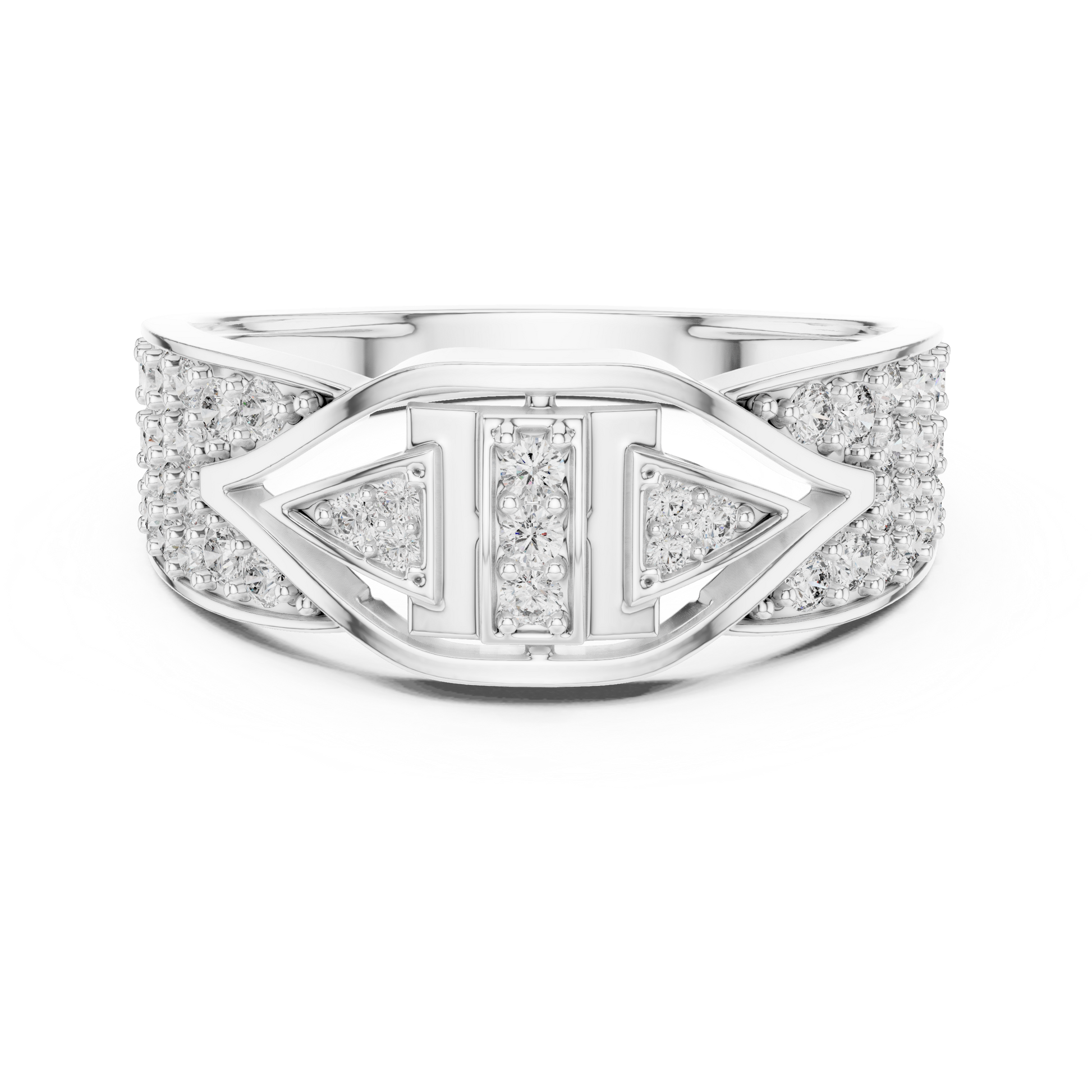 Mixed Shape Lab Grown Diamond Halo Ring