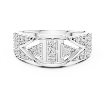 Mixed Shape Lab Grown Diamond Halo Ring
