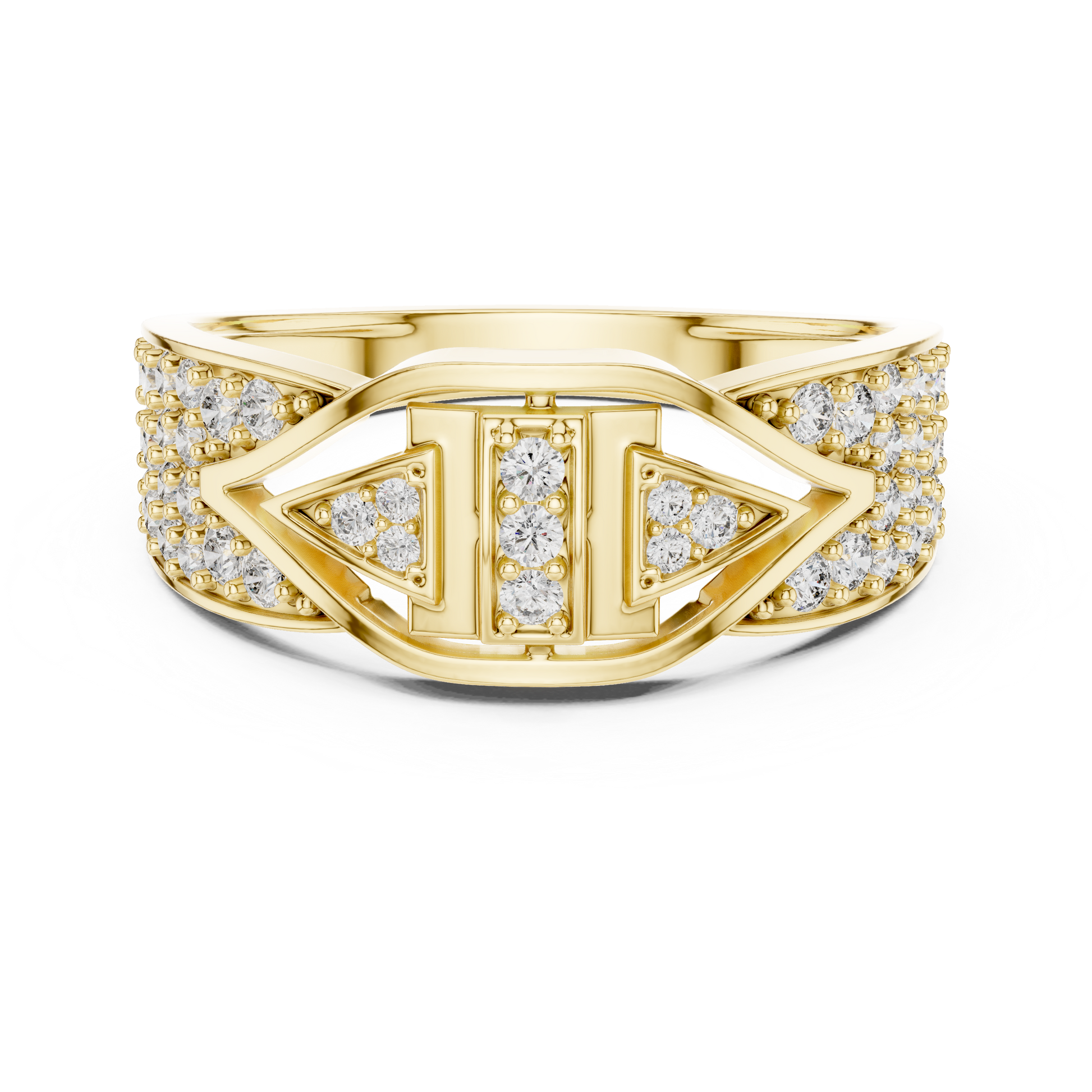 Mixed Shape Lab Grown Diamond Halo Ring
