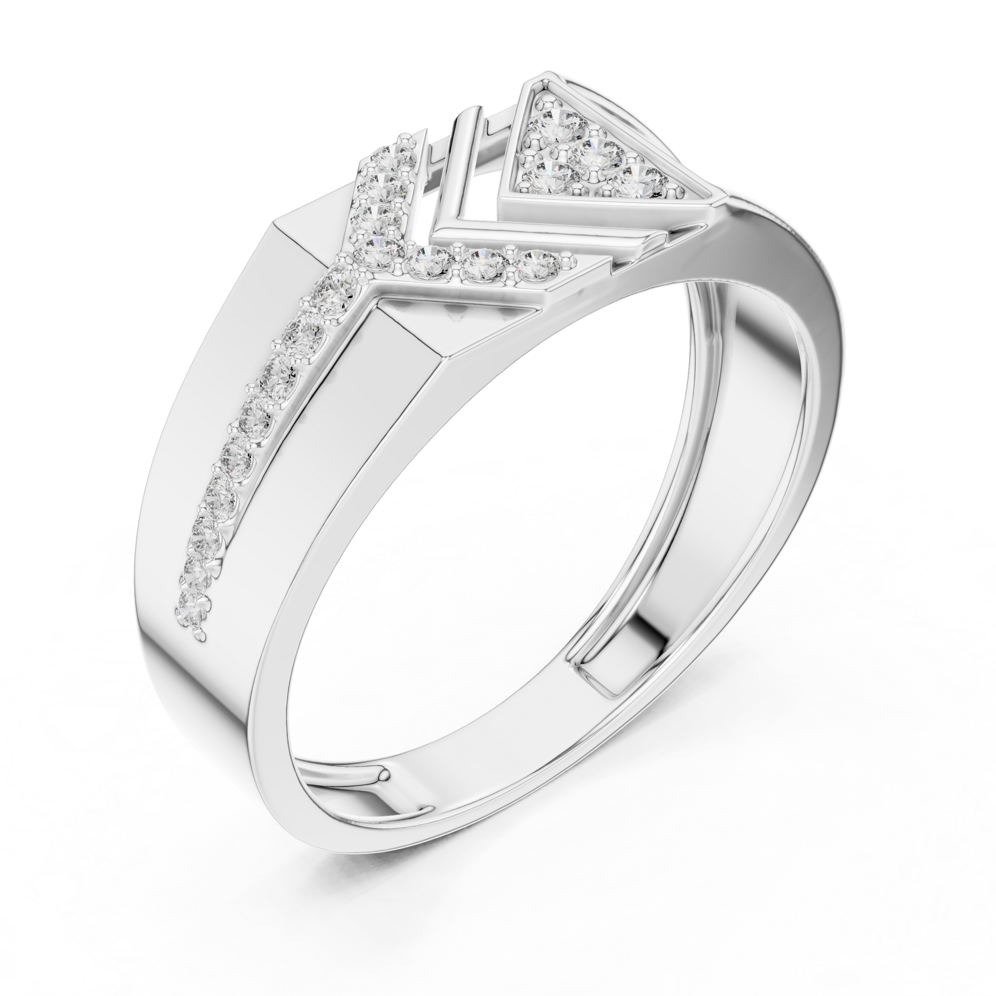 Mixed Shape Lab Grown Diamond Halo Ring