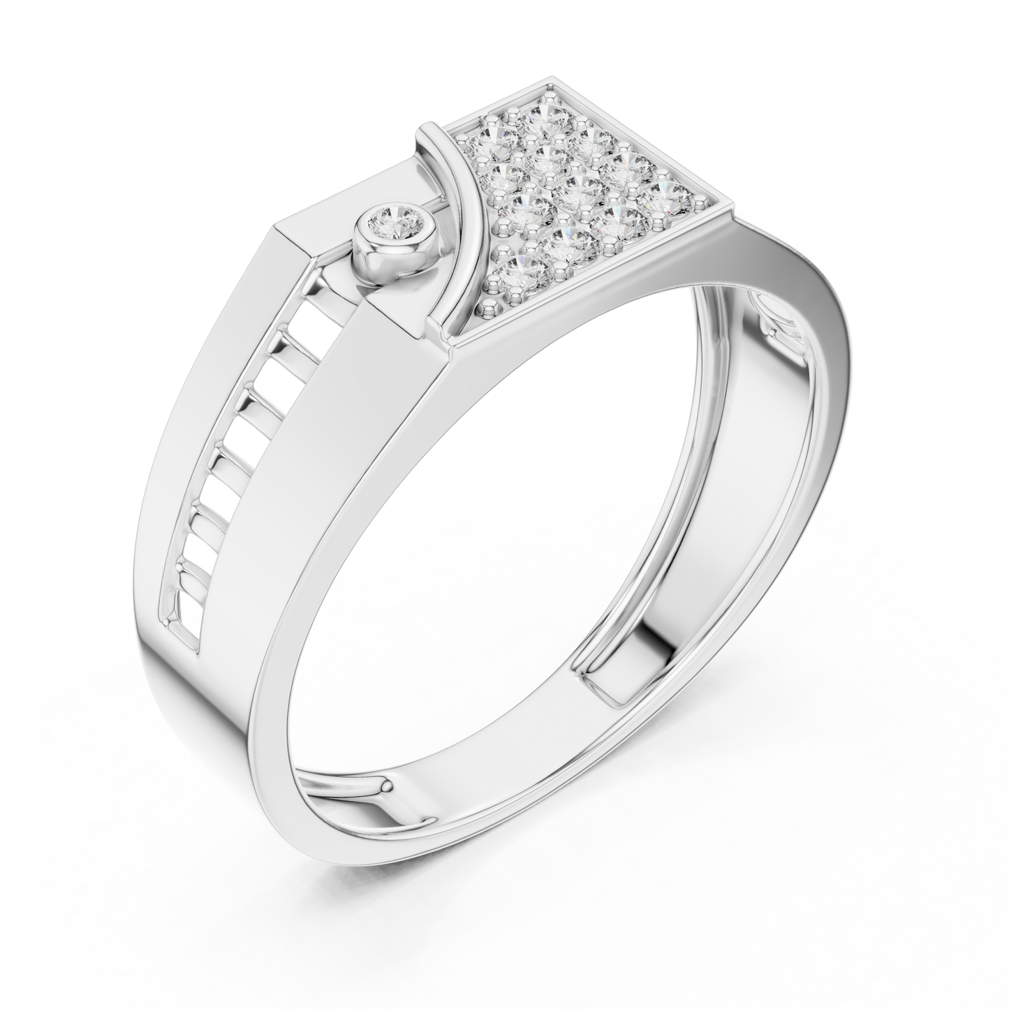 Round Halo Lab Grown Diamond Ring