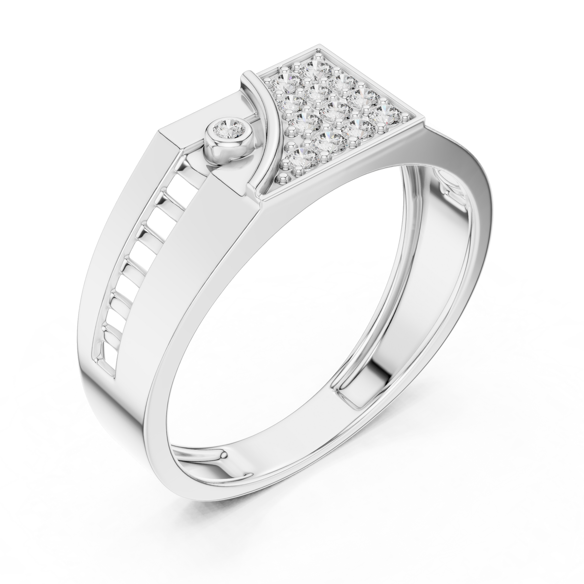 Round Halo Lab Grown Diamond Ring