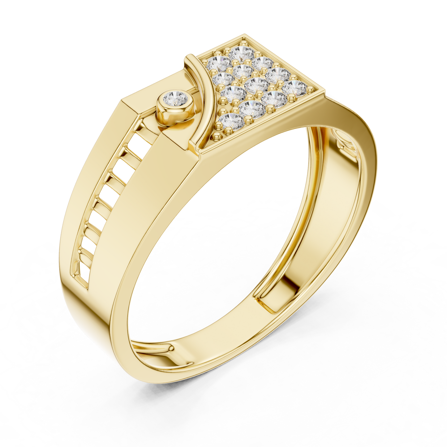 Round Halo Lab Grown Diamond Ring