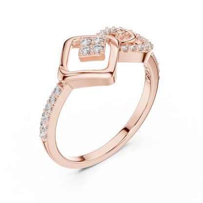 Mixed Shape Lab Grown Diamond Halo Ring