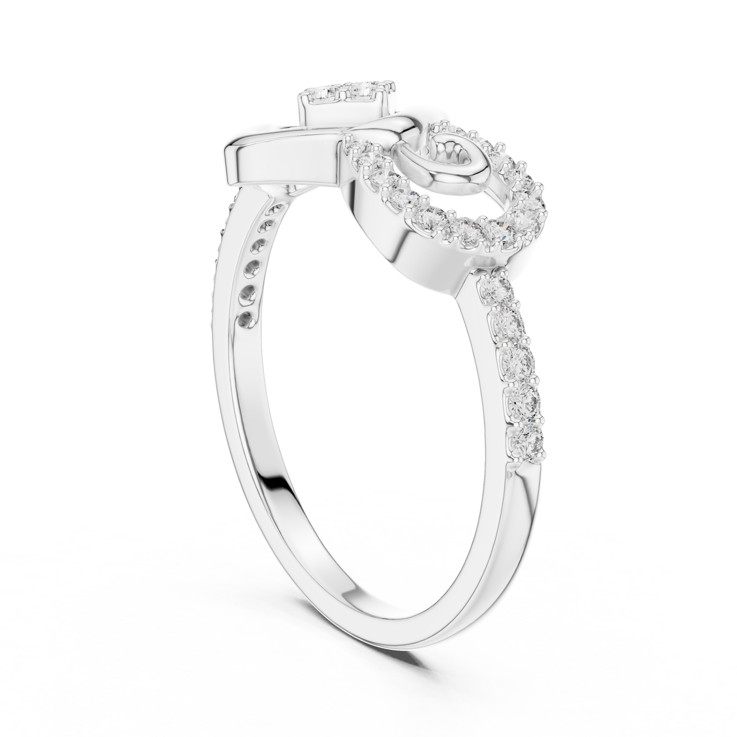 Mixed Shape Lab Grown Diamond Halo Ring