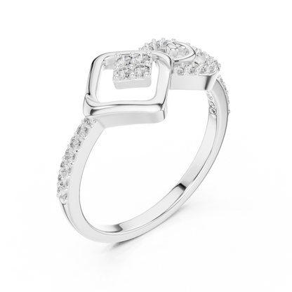 Mixed Shape Lab Grown Diamond Halo Ring