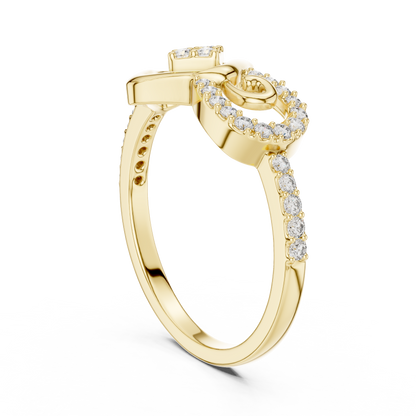 Mixed Shape Lab Grown Diamond Halo Ring