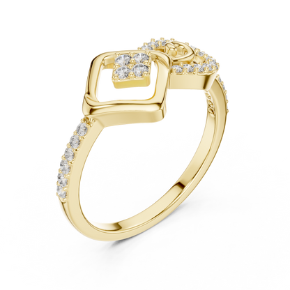 Mixed Shape Lab Grown Diamond Halo Ring