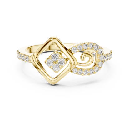 Mixed Shape Lab Grown Diamond Halo Ring