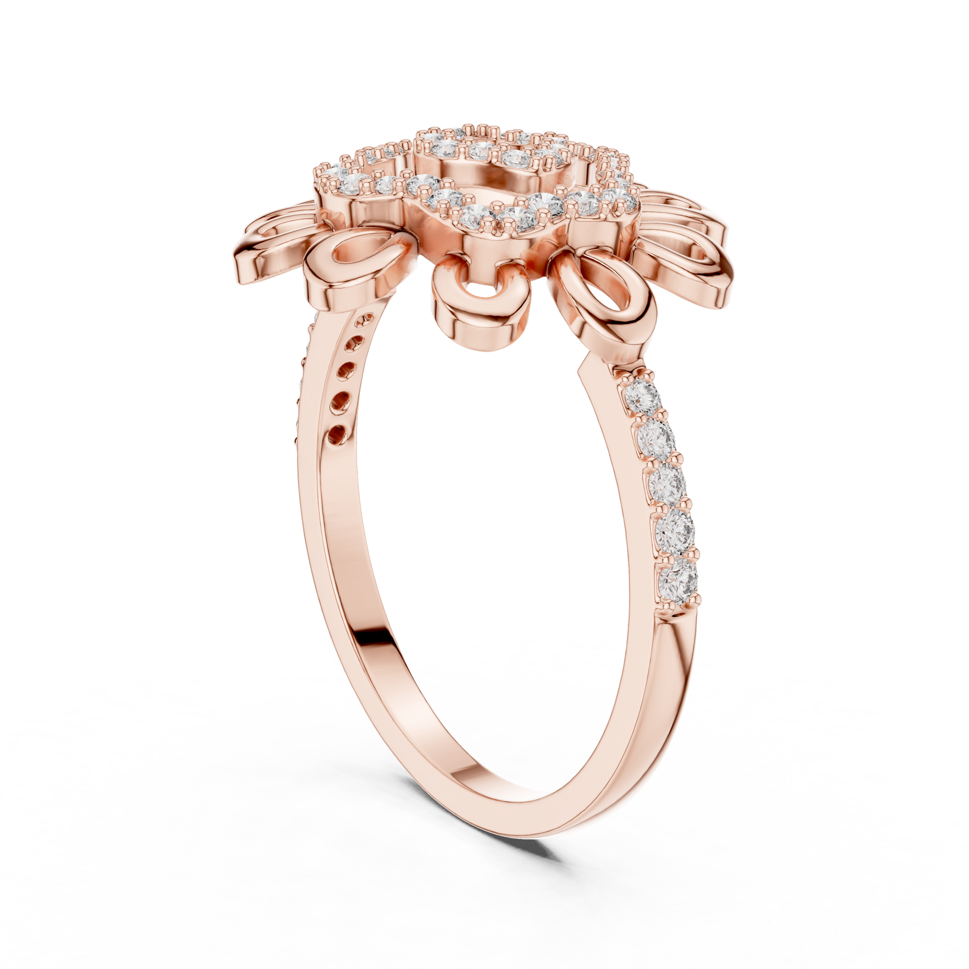 Round Halo Lab Grown Diamond Ring