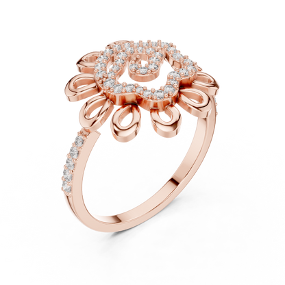 Round Halo Lab Grown Diamond Ring