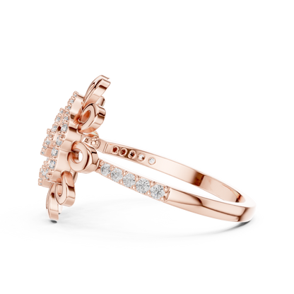 Round Halo Lab Grown Diamond Ring