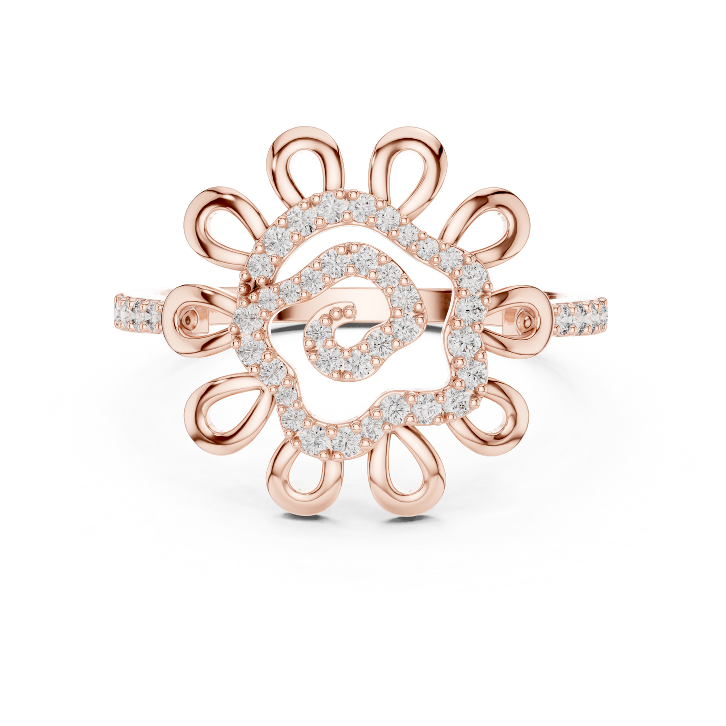 Round Halo Lab Grown Diamond Ring
