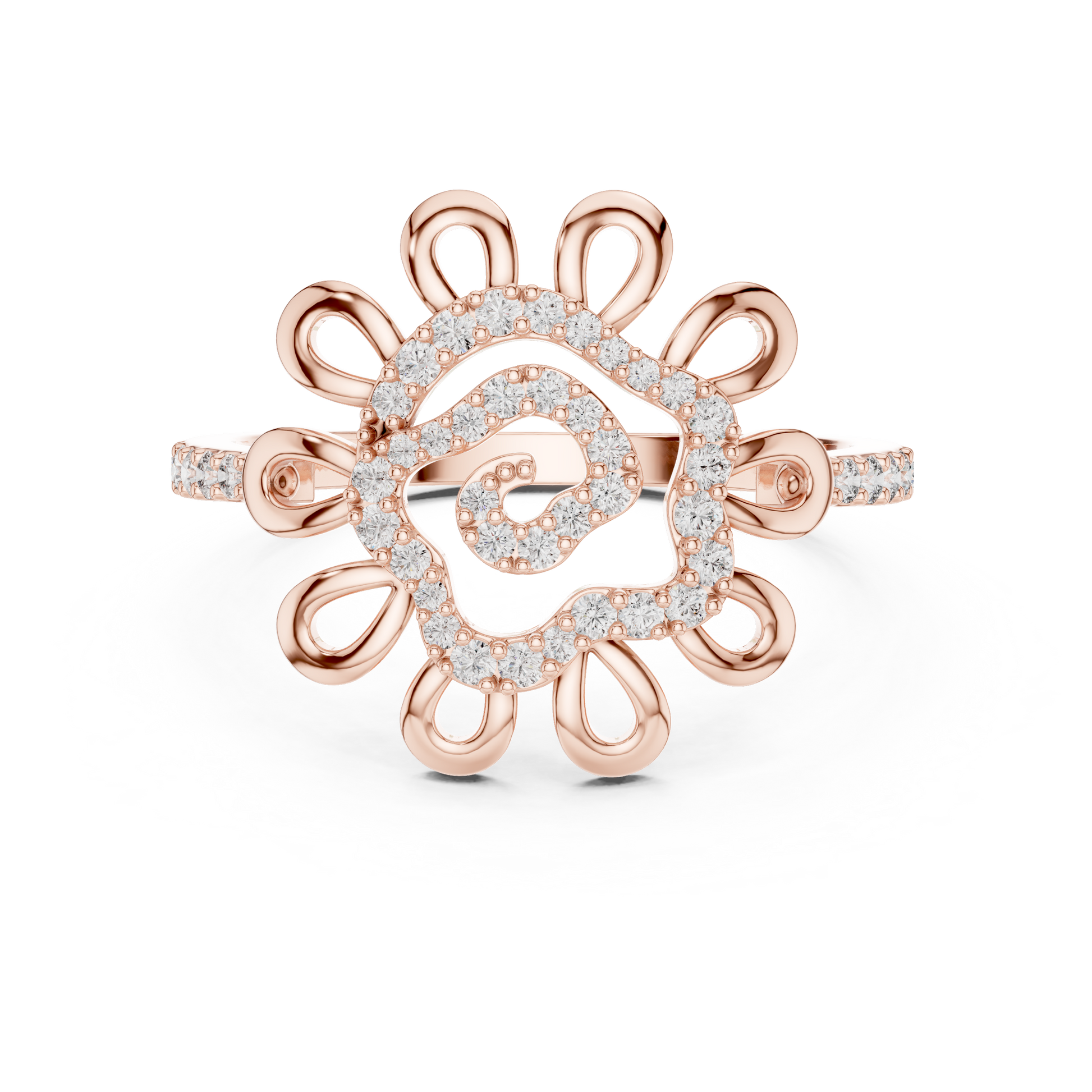 Round Halo Lab Grown Diamond Ring