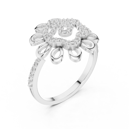 Round Halo Lab Grown Diamond Ring