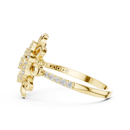 Round Halo Lab Grown Diamond Ring