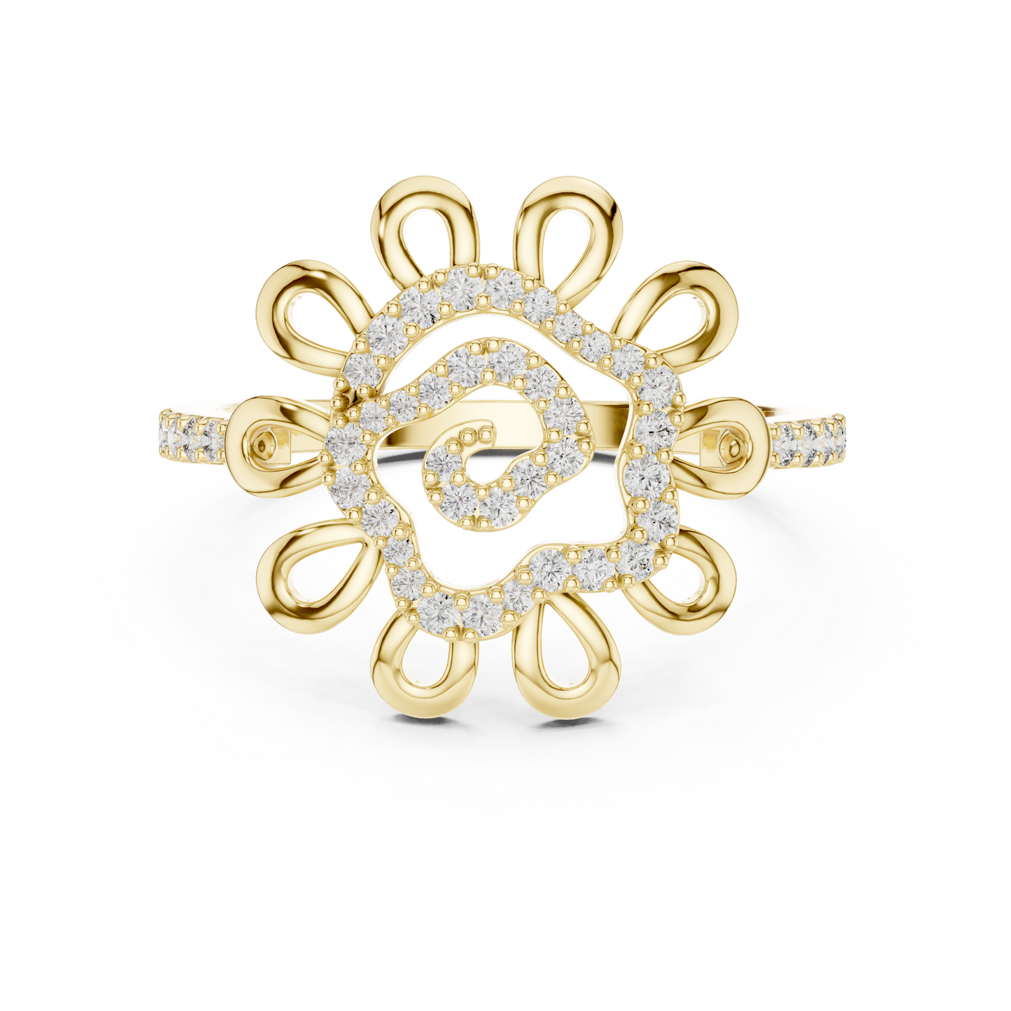 Round Halo Lab Grown Diamond Ring