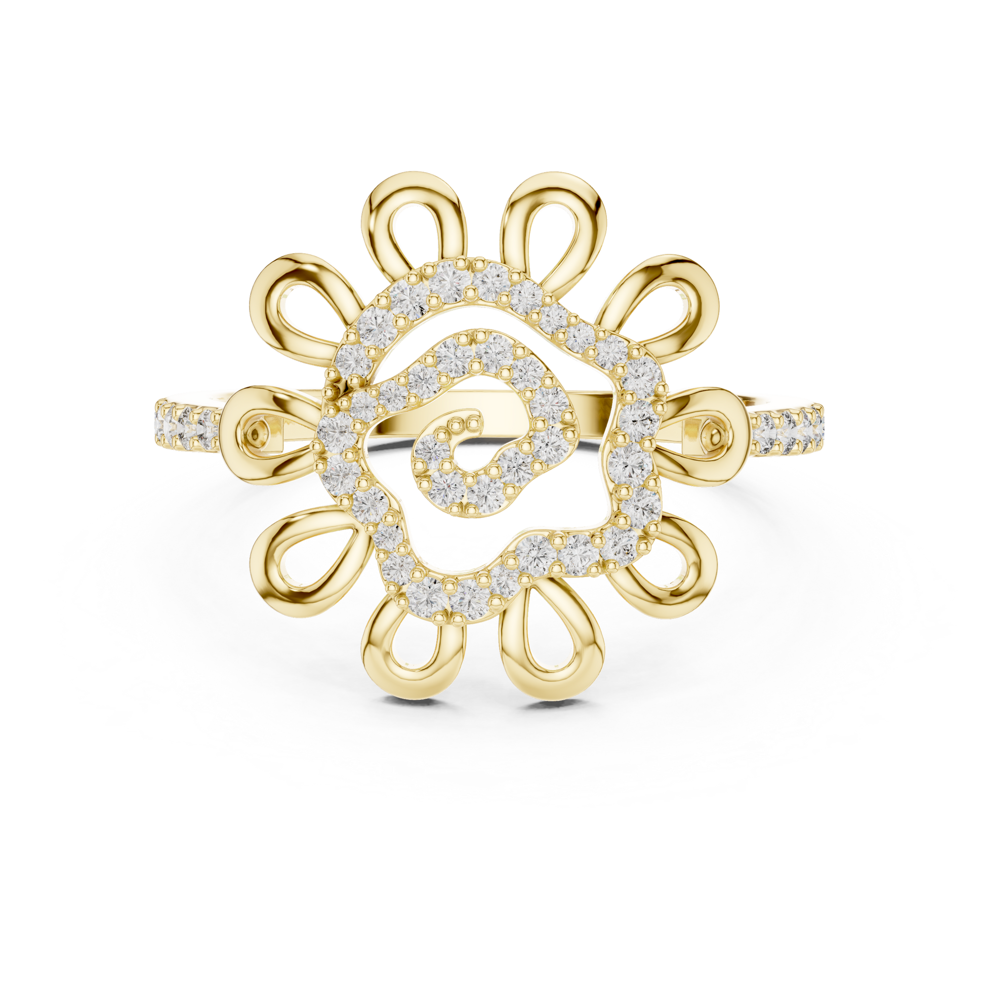 Round Halo Lab Grown Diamond Ring