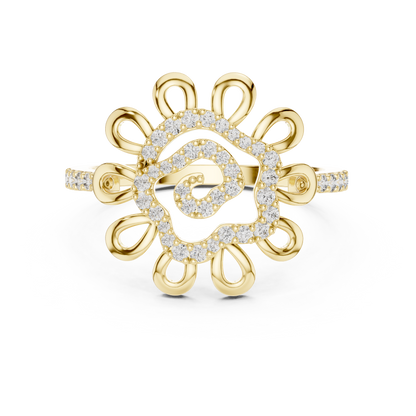 Round Halo Lab Grown Diamond Ring