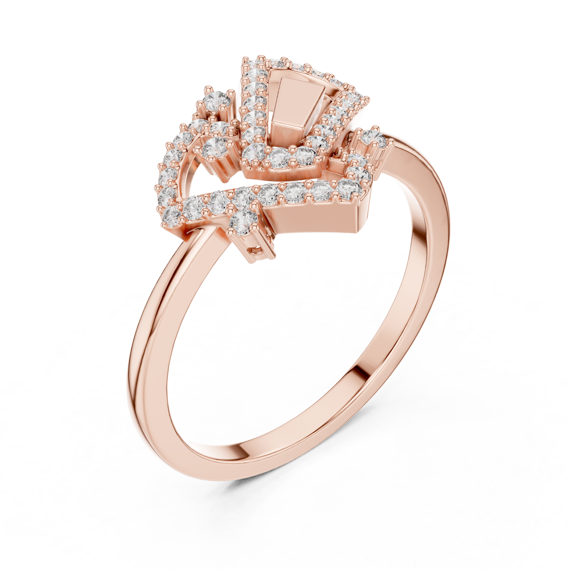 Mixed Shape Lab Grown Diamond Halo Ring